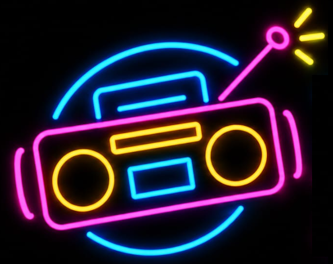Radio de Radio Prestas en neón